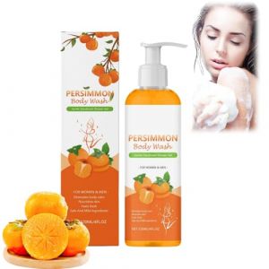 Persimmon Body Wash, Gel Douche au Kaki, déodorant, gel douche au kaki pour personnes âgées, éliminateur d'odeurs corporelles pour femmes, gel douche, savon naturel au kaki pour hommes et femmes (1) (yangjinliankj, neuf)