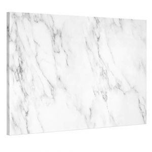 Navaris Tableau magnétique - Panneau mémo 90 x 60 cm avec aimants - Tableau Mural Design marbre Blanc avec marqueur - Décoration Murale (SX-Commerce, neuf)