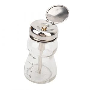 Pompe à Dissolvant pour Vernis à Ongles, Flacon Distributeur à Pompe Vide Verrouillable de 60 Ml pour Vernis à Ongles et Démaquillant, Flacon en Verre Vide avec Noyau en Cuivre (Rotekt, neuf)