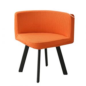 SWJ-swjssb Housse de Chaise Scandinave Velours 1/4/6 Pieces Blanche Bureau Fauteuil Chaise Couverture Extensible Dossier Housse de Chaise Salle a Manger, pour Salon Hôtel Chaise Recouvre (leeupault, neuf)