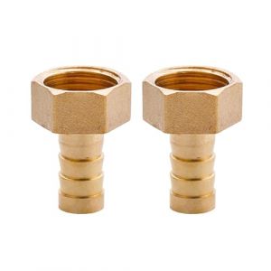 SEIWEI G 1/2" raccord filet&eacute; femelle x 12 mm tuyau de raccord de tuyau en laiton cannel&eacute;, adaptateur coupleur de jonction de queue de tuyau en laiton cannel&eacute;, accessoires de raccord de tuyau de jardin (Daily Choices, neuf)