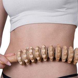 Appareil Anti Cellulite pour la Maderothérapie, Rouleau de Massage Réduit la Cellulite Sur les Jambes et les Fesses, Massage Bois, Accessoires de Massage Manuel, Masseur Anti Cellulite Thermikoa (Thermikoa, neuf)
