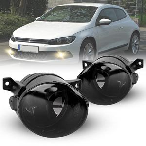 Tula Motoren Feux anti-brouillard pour VW 03-09 Golf V(1K1/1K5) GTI VERSION 04-10 Jetta III(1K2) 10-12 Amarok 08-14 Scirocco 137 138 11-16 Up! 11-17 Citigo 11-UP Mii KF1 Ein Paar Lentille fumée HB4 (tula motoren, neuf)