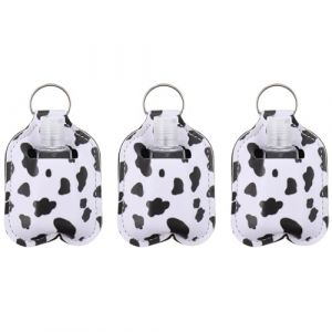 LOLIPPYY Lot de 3 Porte-cl&eacute;s &Eacute;tuis Cuir pour Bouteille 30 Ml Design Vache, Prot&egrave;ge-mains Portable, &Eacute;tui &agrave; Parfum Compact pour Voyage et Usage Ext&eacute;rieur (altituyse, neuf)