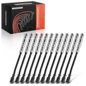 Frankberg Lot de 12 c&acirc;bles d'allumage compatibles avec Crossfire 2003-2008 W202 C240 C280 1997-2000 S202 C240 C280 1997-2001 W210 E240 E280 E320 196-196-20 2002 Replace# 1121500118 (Frankberg Autoteile, neuf)