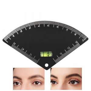 Xijobido R&egrave;gle De Sourcils Pour Le Trac&eacute; | Acier Inoxydable avec Niveau &agrave; Bulle - Outil de Maquillage Pour Structurer et D&eacute;finir les Sourcils | Pour Salon Chambre Mariage Coiffeuse D&eacute;butantes (xinjianfe, neuf)