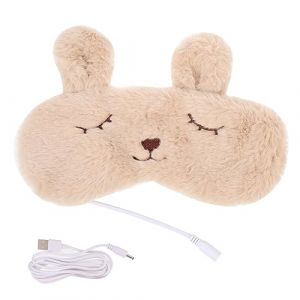 minkissy Masque Pour Les Yeux Chauffant Pour La Nuit - Coussin Chauffant Pour Les Yeux En Coton - Masque Pour Les Yeux Rechargeable - Masque Électrique Pour Les Yeux - Masque De Nuit Chaud (Prettbeauty, neuf)