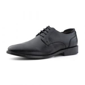 Hitmars Chaussures Hommes Oxfords Derby Chaussure Ville Brogues Chaussure Homme Cuir Mariage Chaussures Dressing Lacets Business Noir 44 EU (Free Mobile OU, neuf)