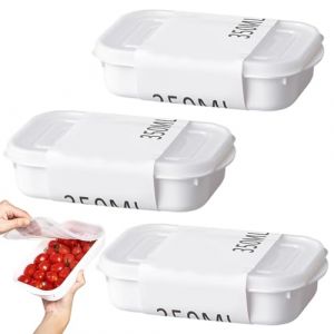 Boite de Conservation alimentaire 350 ml, 3 Pièces Boite Repas Sans BPA, 100% hermétique Tupperware, Compatible micro ondes et Réfrigérateur (QUQU JIANING, neuf)