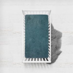 Treer 3D Drap Housse pour Lit B&eacute;b&eacute; en Polyester Doux Respirant, Drap Housse Nacelle B&eacute;b&eacute; Couffin et Berceaux Prot&egrave;ge Matelas Compatible (45x90cm,bleu) (Treer, neuf)