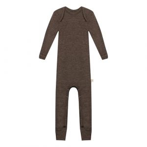 DILLING Combinaison sans pieds en laine de m&eacute;rinos pour b&eacute;b&eacute; - Marron ch&acirc;taigne 98 (Dilling-Underwear, neuf)