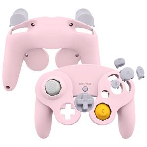 eXtremeRate Coque pour Nintendo Gamecube Manette, Coque de Remplacement avec Boutons pour Nintendo Gamecube Manette， Controller Non Incluse， Rose (Easequote-Store, neuf)