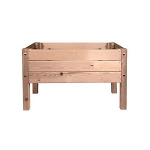 mgc24 Jardinière surélevée massive pour enfants - Bois de pin marron rectangulaire pour jardin, terrasse, balcon - 79 x 40 x 50 cm (meingartencenter24 (Allemagne), neuf)