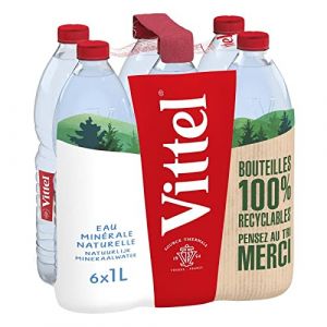 VITTEL - Eau Minérale Naturelle 6X1L - L'unité (J&S France, neuf)