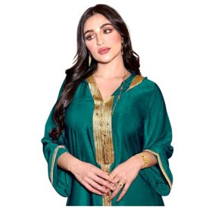 Djellaba Femme qualité Premium - Caftan 1 pièce - Sublime djellaba Portable comme Une Abaya Femme - XL (10RG, neuf)