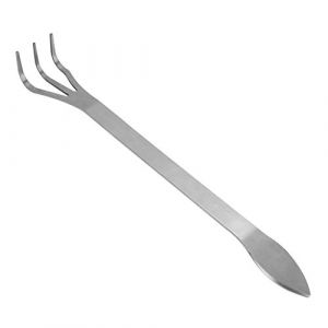 MAGT Bonsai Outils R&acirc;teau, R&acirc;teau &Agrave; Racines en Acier Inoxydable 3 Dents pour Bonsa&iuml; Jardinage Racine R&acirc;teau 3 Griffes Bonsai Tools pour Plantes (MAGT-EU, neuf)