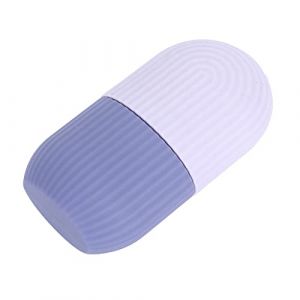 Solinder Soulagement de la Douleur pour le Visage, Moule &agrave; Glace en Silicone Facile &agrave; Utiliser pour le Massage du Visage, les Soins de la Peau, Support &agrave; Glace pour le Visage, Moule &agrave; (Nouveau violet) (stomob, neuf)