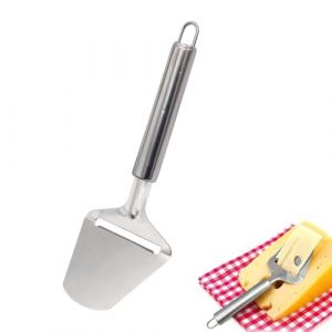 OUDQFCJ 1 Pièce Coupe Fromage,Fromage à pâte épaisse,Couteau fromage,Coupe-Fromage Professionnel en Acier Inoxydable,Rape a fromage,Trancheuse Manuelle Coupe Fromage Pour Fromages (Mapico, neuf)