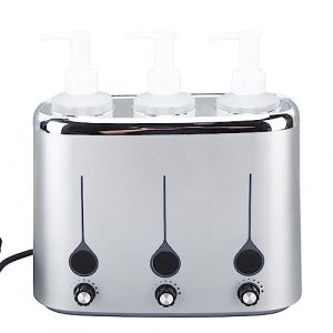 Chauffe-huile de Massage, 3 Bouteilles, Température Réglable, Chauffe-huile de Massage, Bouteilles D'huile de Massage, Chauffe-bouteille D'huile Essentielle, Chauffe-bouteille, (WYANG188, neuf)