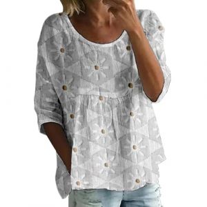 Vente Flash du Jour Et Soldes Tee Shirt Femme Oversize Chemisier Chic Manches Courtes De Noel Grande Taille Tunique Travail Blouse Fluide Chemise en Velours T Bleu Turquoise Haut Cache Coeur (Uwdiohq, neuf)