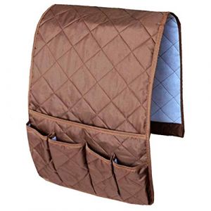 Accoudoir Canap&eacute; Organisateur Titulaire de Canape Sofa Fauteuil Caddy Chaise Lit Stable Sac de Rangement Stockage Suspendu Accoudoir &agrave; Poches pour T&eacute;l&eacute;commande TV T&eacute;l&eacute;phone IPad Livre Magazines (Copiel, neuf)