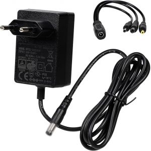 Carbosing 9V 2A Adaptateur Secteur Alimentation Chargeur Transformateur Compatible avec V&eacute;lo Care CV-5000 SB 800 MP3 d'appartement Prise AC DC Plug Power Supply Transformateur Charger Switching (kingjunstar, neuf)