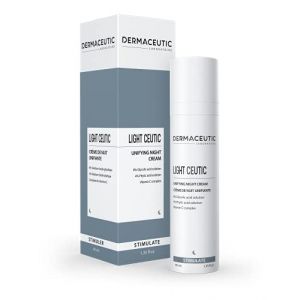 Light Ceutic de Dermaceutic - Crème de nuit unifiante contenant de l'Acide Glycolique en solution, de l'Acide Phytique en solution et un Complexe de Vitamine C - 40ml (Dermaceutic Laboratoire, neuf)