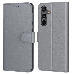 Tenphone Coque pour Samsung Galaxy A05S, Coque Samsung A05S,Etui Protection Housse Premium en Cuir PU, [Emplacements Cartes], Pochette Flip Case Compatible avec Book (Gris, Samsung A05s) (Tencase, neuf)