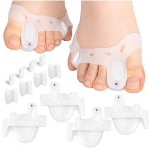 HALUTO Separateur orteil pour l'hallux et le petit orteil - 4 pièces - Ecarteur orteil - Correcteurs d'orteils avec aimant - Correcteur hallux valgus - Correcteurs d'orteils - Redresseur orteil (Simon78000, neuf)
