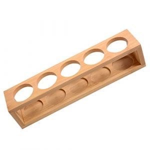 WRITWAA support de stockage d'huile essentielle support de stockage d'huiles essentielles pour étagère bouteille porte-huiles essentielles porte-porte à huile essentielle Bambou (Saieli, neuf)