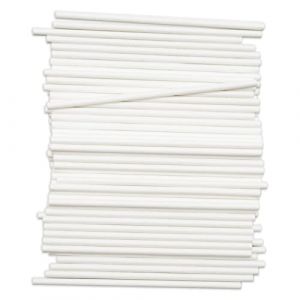 RESTALLADNWEST Lot de 100 b&acirc;tonnets de sucettes, b&acirc;tonnets en papier, b&acirc;tons de g&acirc;teau, longueur 7,3 cm, pour faire des sucettes, des g&acirc;teaux, des bonbons, des chocolats, des cookies (REBECCA BOUSTEAD LTD, neuf)