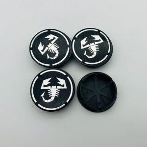 OBong 4 Pi&egrave;ces Voiture Cache-moyeux Cache Moyeu Compatible avec pour Fiat Punto Abarth 124 125 500 595 696 Stilo Ducato 50mm 60mm Enjoliveur Capuchon Central,I-50mm (Xiaoyu-store, neuf)