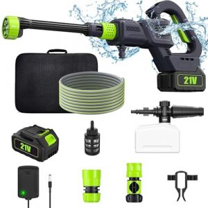 Nettoyeur haute pression sans fil 3000 W, 200 bar, tête de pulvérisation multifonction 6 en 1, affichage numérique avec réglage à 3 niveaux, pistolet à eau portable sans fil, nettoyeur haute pression (PRICE GLOBAL DISTRIBUTION S.R.L., neuf)