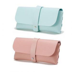 2 Pi&egrave;ces &eacute;tui lunettes cuir, PU cuir poche Sac Souple de Lunettes de Soleil,pochette de rangement pour lunettes,Stockage &eacute;tui avec Clip pour femme homme enfant(Style B) (TANGYUMENG STORE, neuf)