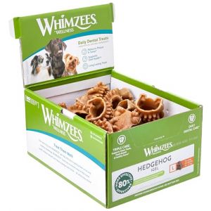 Whimzees Natural Dental Dog Treats Hedgehog Large, 1 x 30 (Classies Webshop, neuf)