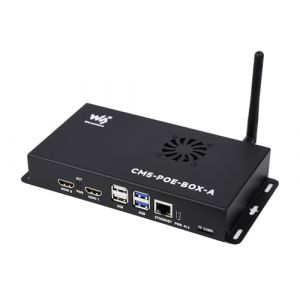 Waveshare Compute Module 5 IO Board, Compatible with All Variants of Raspberry Pi CM5, with PoE Feature, Bundle with PoE Base Board + Case + Power Supply Adapter (Waveshare, neuf)