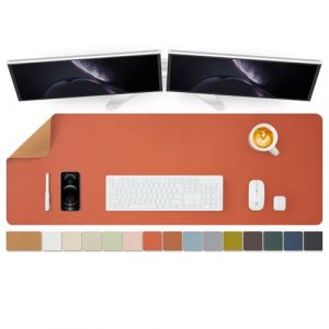Grand sous-main en liège - 120 x 43,2 cm - Idéal pour le bureau et la maison - Idéal pour un grand tapis de souris et un sous-main sur un bureau - Orange (HOMIEAZICOZI FR, neuf)