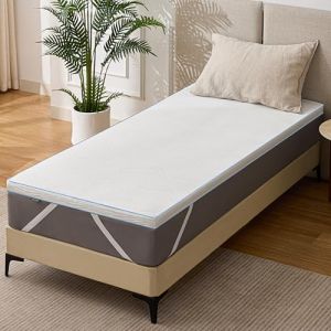 Solviente Surmatelas 90x190cm &ndash; M&eacute;moire de Forme Confortable, Surmatelas 7.5CM pour Adoucir Un Lit Trop Dur, Am&eacute;liorer Un Matelas Us&eacute;, Id&eacute;al &Eacute;tudiants & Jeunes Couples (solviente, neuf)