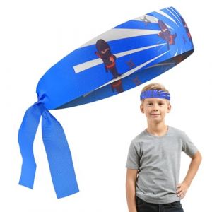 Bandeau Ninja Karat&eacute; &ndash; Bandeau Sport Dessin Anim&eacute; Pour | B́andeau &Agrave; Nouer Samoura&iuml; R&eacute;glable | F&ecirc;te Th&egrave;me Arts Martiaux, Anime, Manga, Cadeau Anniversaire, Accessoire Costume (neriks, neuf)