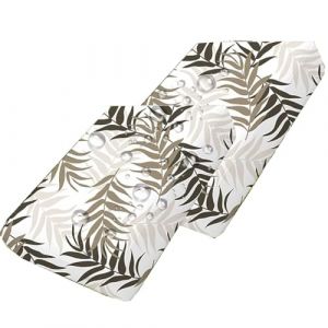Housse de Coussin Exterieur Impermeable pour Salon de Jardin, Housses de Coussin de Si&egrave;ge de Canap&eacute; 60x60/50x50/65x65cm,avec Fermeture &Eacute;clair, pour Int&eacute;rieur Et Ext&eacute;rieur(Suit 3,60x55x10cm 2pcs) (geenahont, neuf)