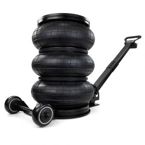 HASKYY Cric pneumatique 5 tonnes - Hauteur de levage : 150 à 400 mm - Triple sac - Cric pneumatique - 5 tonnes - Cric à air comprimé (HASKYY, neuf)