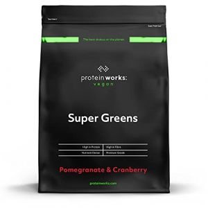 Super Greens - Pomegranate & Cranberry - 500g (Slow blow deals, neuf)