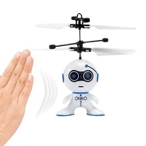 Nuyhgtr Robot Volant interactif | Robot Volant contr&ocirc;l&eacute; &agrave; la Main par Drone | Jouet Robot Rechargeable, Drone de Robots Volants &eacute;ducatifs, Jouets de Robots Volants t&eacute;l&eacute;command&eacute;s, Robuste (yueliw, neuf)