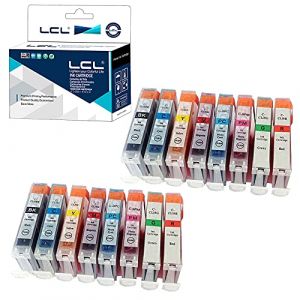 LCL Cartouche d'encre Compatible CLI-8 CLI-8BK CLI-8C CLI-8M CLI-8Y CLI-8R CLI-8G CLI-8PC CLI-8PM (16-Pack 2K 2C 2M 2Y 2R 2G 2PC 2PM) Remplacement pour Canon Pro9000/Pro9000 Mark? (Great Office, neuf)