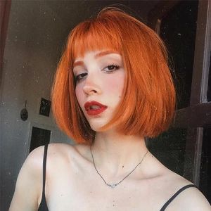 FASHION IDOL Bob perruque de cheveux humains avec frange pour les femmes noires court cheveux raides 25CM naturel noir sans colle machine court bob perruques (FASHION IDOL HAIR, neuf)