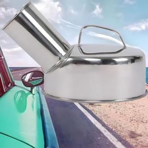 BEOTAY Urinal Homme,Acier Inoxydable Urinoir Portable,Professionnel Pistolet Urinoir pour Homme,Pot De Chambre pour Conducteurs Longue Distance Et en Extérieur,1200Ml,Facile À Nettoyer (huouhusw, neuf)