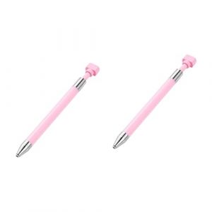 Housoutil 2 Pi&egrave;ces Stylo &agrave; Forage De Manucure Cueilleur Diamant Art Uv Clou Pointillage Strass Stylo S&eacute;lecteur De Pierres Pr&eacute;cieuses Stylo &agrave; Ongles Stylo S&eacute;lecteur De Cristaux Rose La Cire (Entertainment First, neuf)