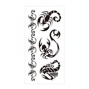 INTEROOKIE anglais autocollant de tatouage plume rouge lèvre totem simulation étanche tatouage autocollant (M-064) (INTEROOKIE, neuf)