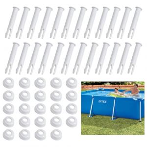 SIGANDG Goupilles de Piscine, Goupille Piscine Intex, Goupilles en Plastique, Joints de Piscine en Plastique, Broche pour Cadre de Piscines, Goupille de Joint de Piscines (24 PCS) (SIGANDG Store, neuf)