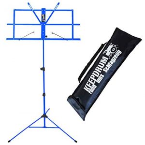 keepdrum MUS2 BL Pupitre &agrave; partition, bleu, adapt&eacute; aux enfants, montage facile, sac de transport (keepdrum, neuf)